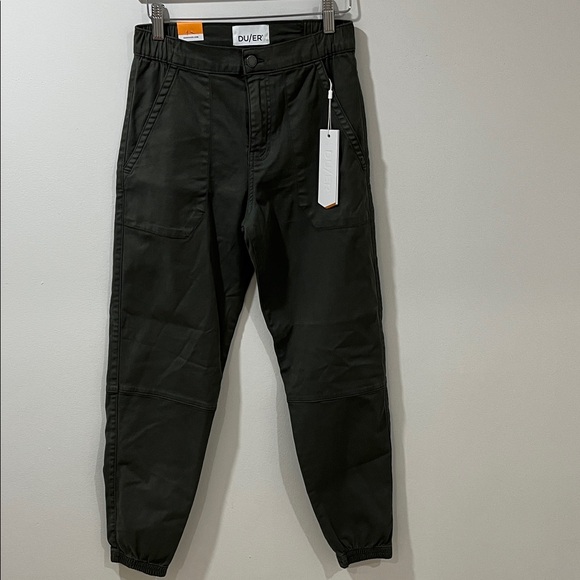NWT DUER Women’s Live Free High Rise Jogger 25 Army Green Thyme Elastic Waist - Picture 4 of 10